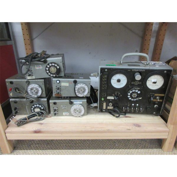 6 Vintage Phone Line Signal Testers