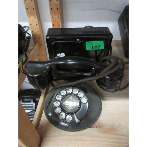 Vintage Cradle Phone with Ringer Box