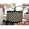 Image 2 : Metal Floor Lamp with Drum Shade - Foot Switch