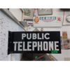 Image 1 : Double Sided Porcelain Public Telephone Sign