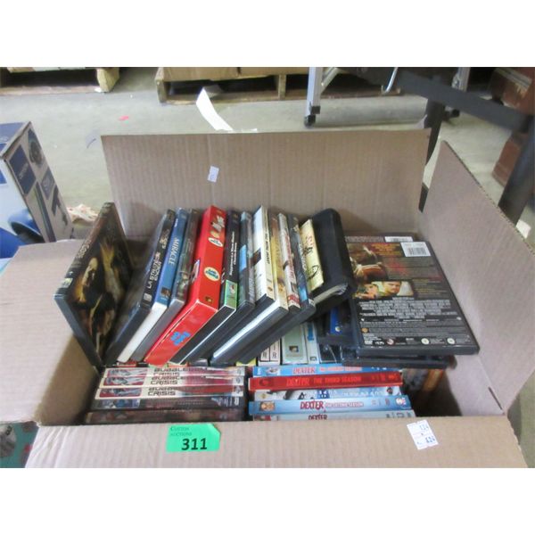 Box of Assorted DVD TV Series & Movies