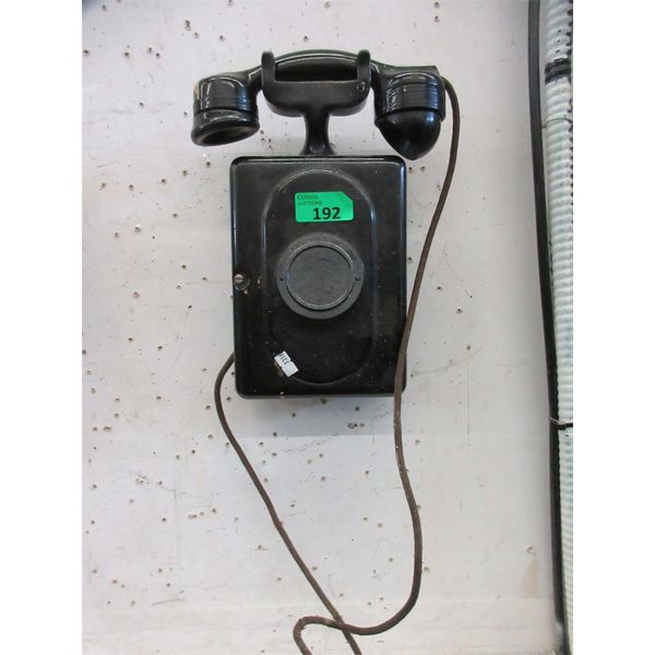 Vintage Metal Wall Phone
