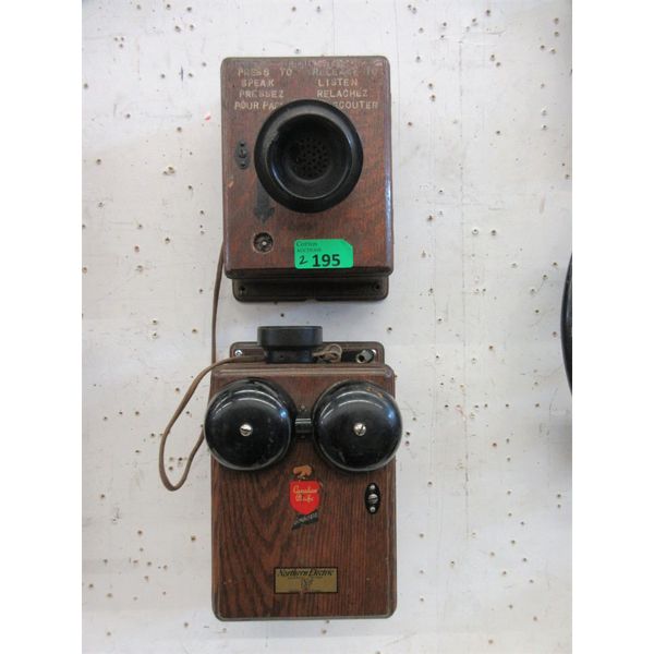 Vintage C.P. Railway Wall Phone & Ringer Box
