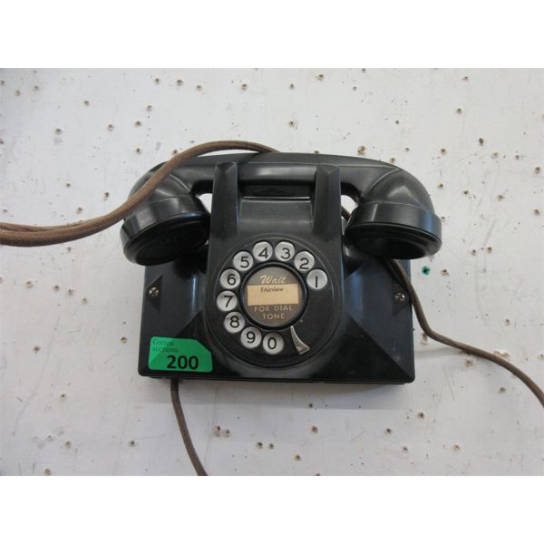 Vintage Rotary Dial Cradle Wall Phone