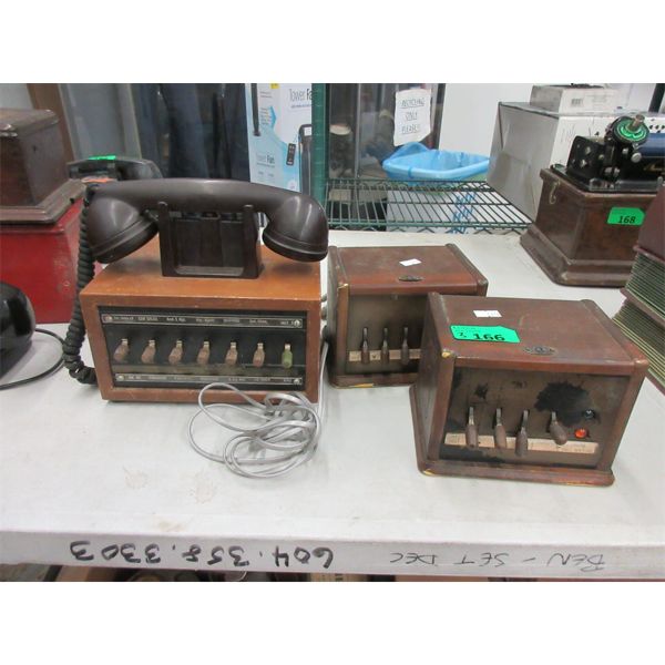 3 Vintage Office Switch Board Controls