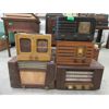 Image 1 : 5 Assorted Vintage Radios - 4 Wood & 1 Bakelite