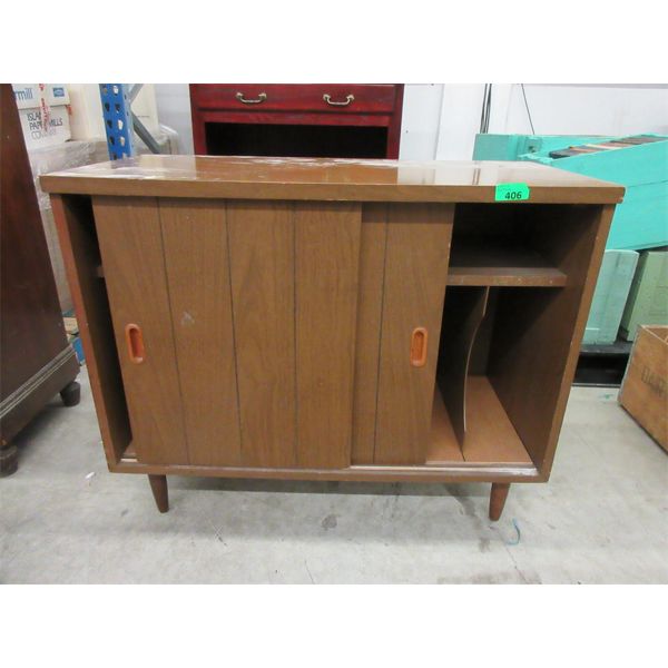 Vintage LP Record Storage Cabinet 