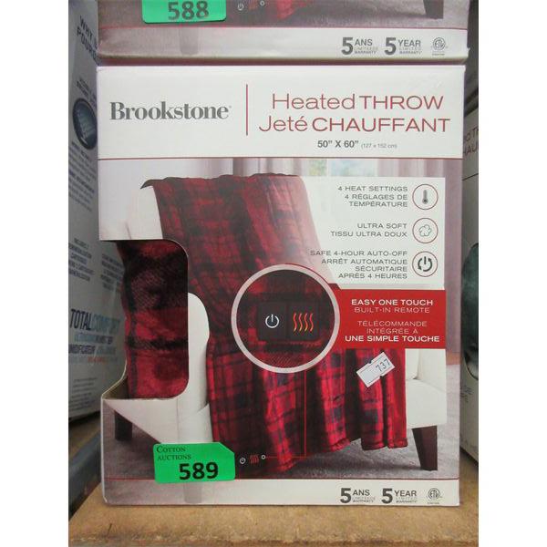 Brookstone 50  x 60  Heated Throw - Red