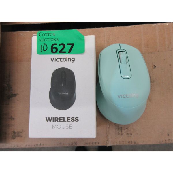 10 New Wireless Optical Mice - Aqua Colour