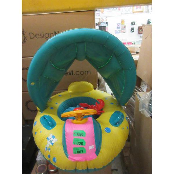 4 New 3 Pcs. Toddler Swim Ring & Arm Float Sets