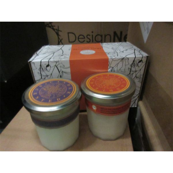 3 Sets of 2 Aromatherapy Jar Candles - 7.4 Oz