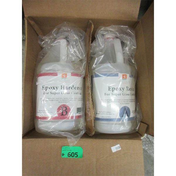 2 New Sets Epoxy Resin 1 Gallon Kits 