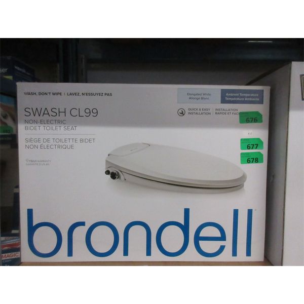 Brondell Swash CL99 Bidet Toilet Seat