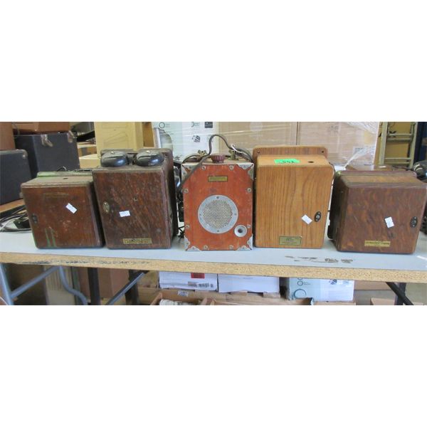 684ab Ringer Box 5 Vintage Northern Electric Wood Ringer Boxes