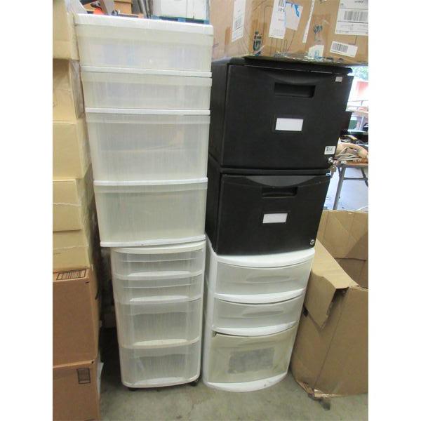 3 Craft Drawer Units & 1 File Cabinet w/Key