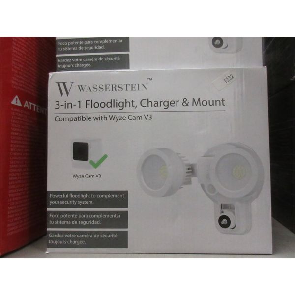 3-in-1 Floodlight, Charger & Mount