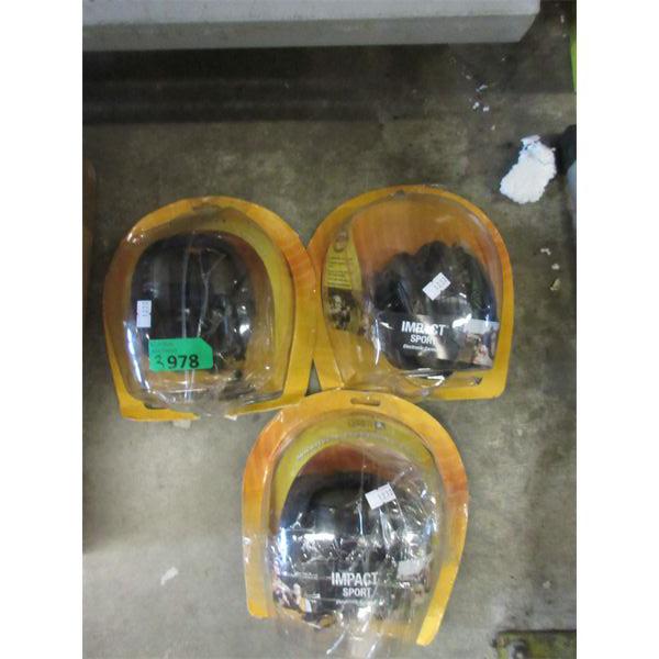 3 Howard Leight Shooters Electronic Earmuffs
