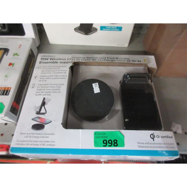 Ubiolabs Wireless Charging Stand & Pad Set