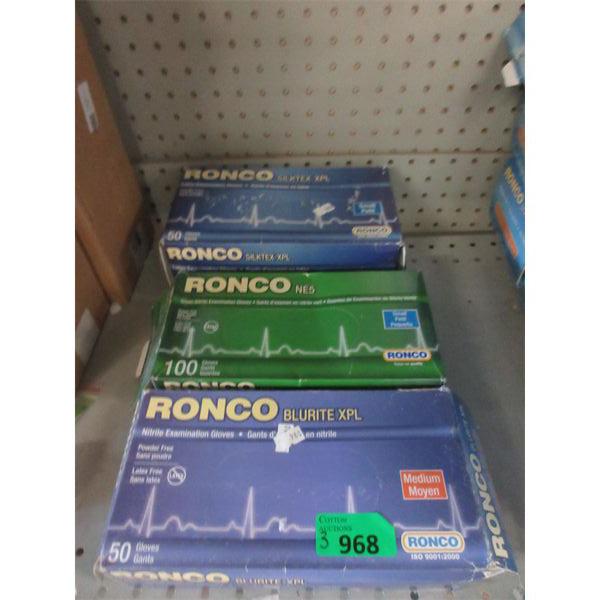 3 Boxes of Medium & Small Disposable Gloves
