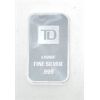 Image 1 : 1 Oz .999 Silver TD Bank Investor Bar