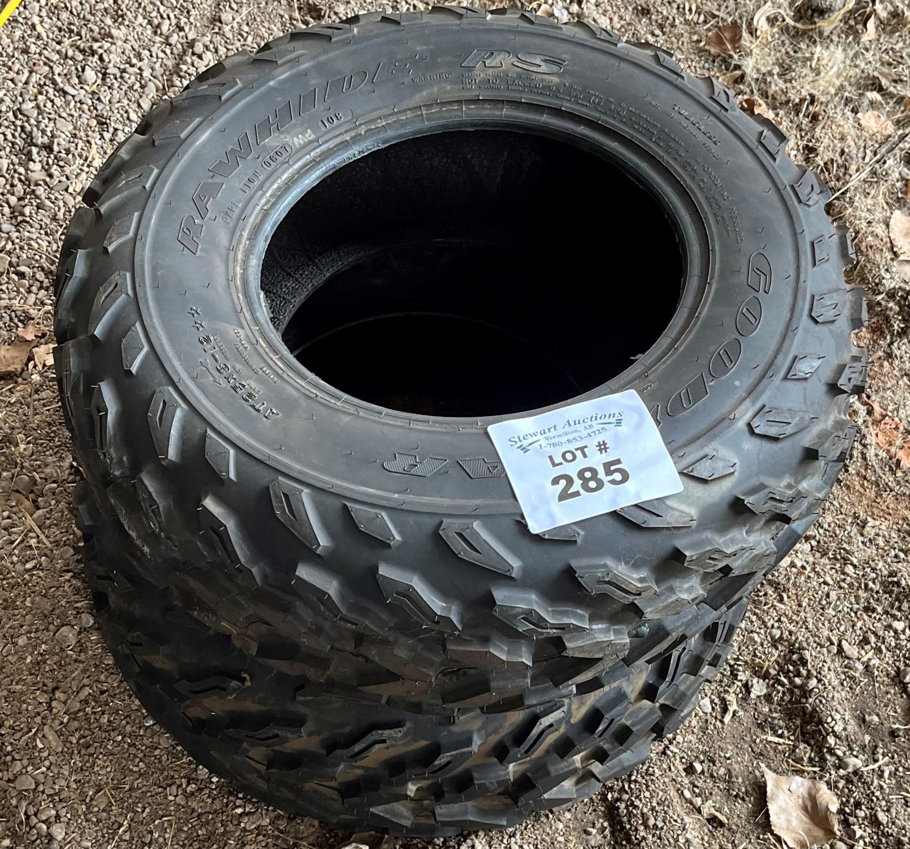 2 Quad tires 25812, Goodyear Rawhide
