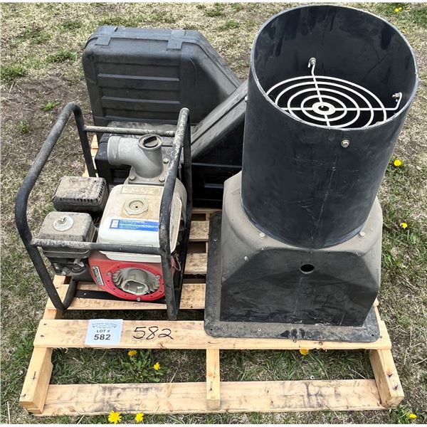 3Inch Honda pump (needs recoil), fan with louvers & fender tool boxes