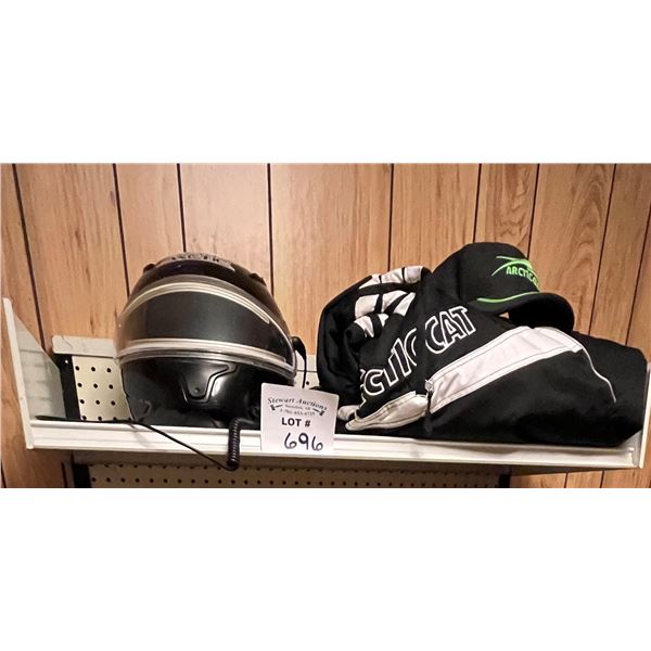 Arctic Cat Jacket & bibs 4XL & heated helmet 5x