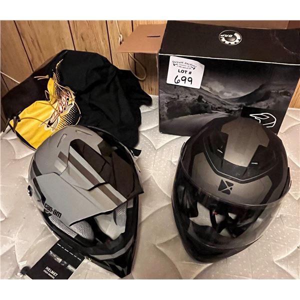 New Can-am dirt bike helmet xs & Can-am spider helmet 3xl