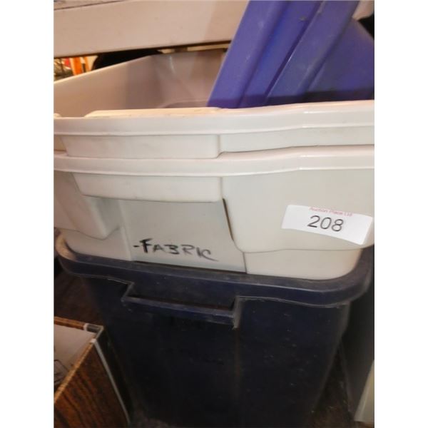 plastic storage totes