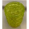 Image 3 : Hobbs & Bruckner Uranium / Vaseline Glass "Daisy & Button" Tumbler. Circa 1890's