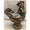Image 3 : Westmoreland Amethyst Carnival Glass "Top of the Morning Covered ROOSTER" Very rare in Carnival Glas