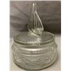 Image 3 : Art Deco "Sailboat" Covered Powder Jar. Circa 1920's