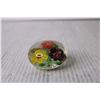 Image 2 : Floral Glass Paper Weight (Chipped)