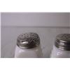 Image 5 : McKee Milk Glass Art Deco Salt and Pepper Shakers