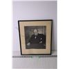 Image 1 : Framed Portrait of Winston Churchill - 13 1/2" x 15"