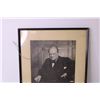 Image 3 : Framed Portrait of Winston Churchill - 13 1/2" x 15"