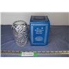 Image 1 : Bohemia Czechoslovakia Pinwheel Crystal Vase (NIB)