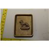 Image 2 : Antique Alsatian Wolf-Dog Brass Ashtray (Made in England)