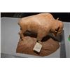 Image 1 : Hand Carved Basswood Buffalo Statue