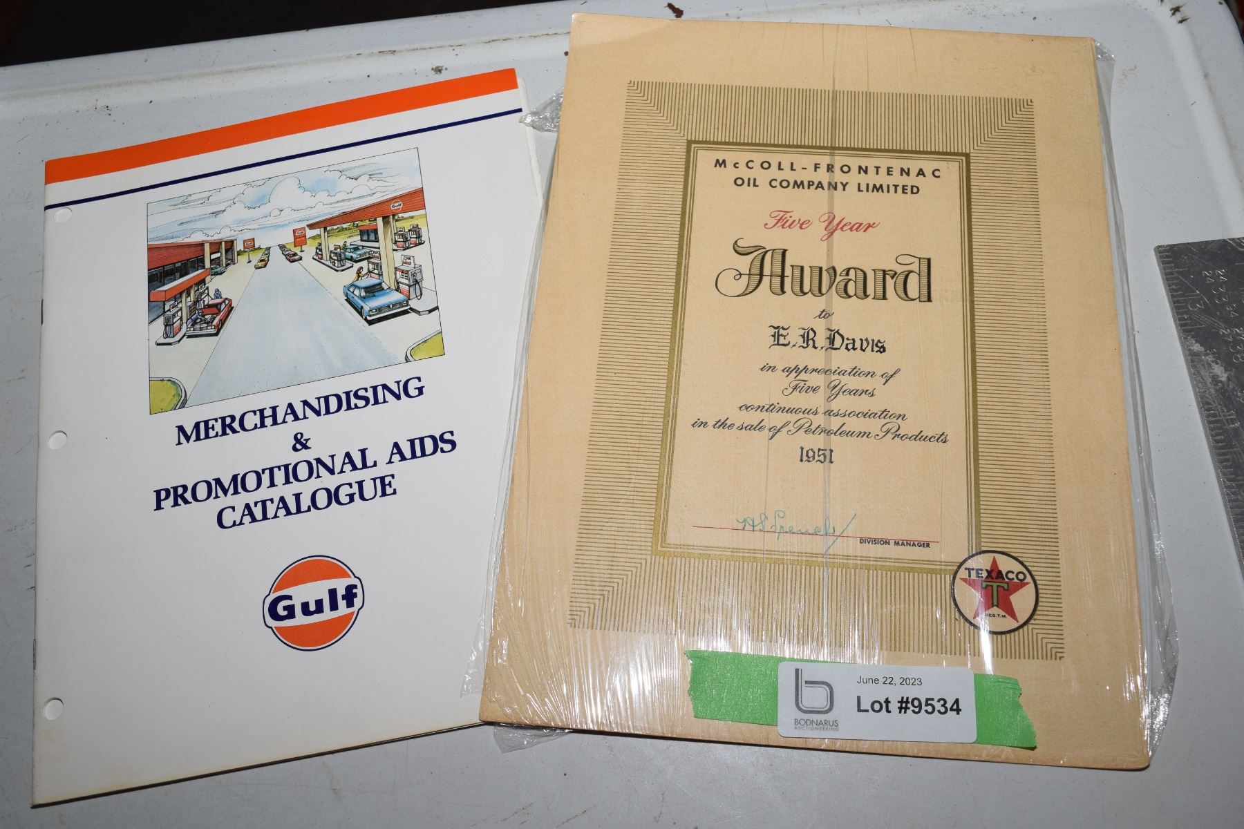 Gulf Merchandising and Promo Catalogue + McCollFrontenac Award