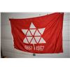 Image 3 : Vintage Canadian Centennial Flag -- Red (70x45)