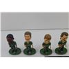 Image 4 : Set of (4) Roughrider Wisers Glasses - 100 Years of Pride- + (4) Riders Bobbleheads Suitor?Aldag/Elg