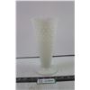 Image 1 : Vintage Depression Glass - White Hobnail Milk Pattern Flower Vase - No Chips or Cracks