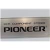 Image 2 : Vintage Hi-Fi Pioneer Stereo Advertising Plate - Heavy Aluminum - Circa 1970's