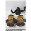 Image 2 : Star Wars Vintage Toys - 1988 Hasbro Jabba the Hut + 1997 Plush Toys - Set of 2 Ewoks = Darth Vader 