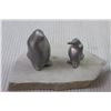 Image 2 : Vintage Carl Hoselton - Canadian Sculptist - Solid Aluminum Sculptures - Penguin - Signed B 1578 Plu