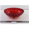 Image 1 : Indiana Glass - Oval Centre Bowl - No 7419 - Red Glass in Original Box - Indiana Glass Company - Dun