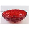 Image 2 : Indiana Glass - Oval Centre Bowl - No 7419 - Red Glass in Original Box - Indiana Glass Company - Dun