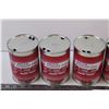 Image 2 : (6) Royco Petroleum Base Hydraulic Fluid Tin Canasters (Empty)