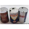Image 3 : Lot of Tin Oil Canasters Esso, Kendall and More